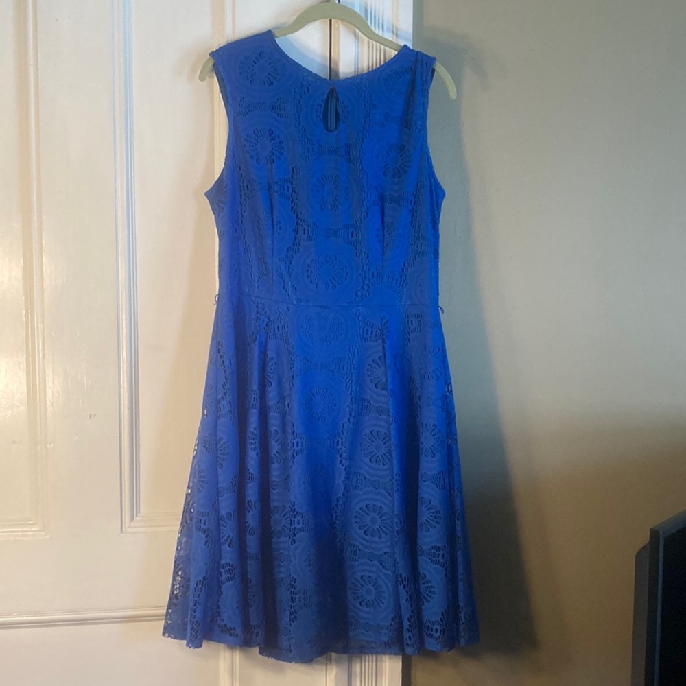 Blue lace size 16 dress